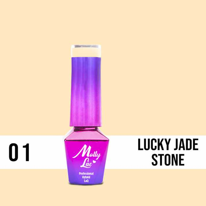 Lakier Hybrydowy MollyLac - Glamour Woman - Lucky Jade Stone 5ml nr.1