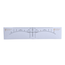Self-adhesive ruler for the symmetry of the eyebrow arches