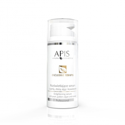 APIS Exclusive Terapis Rozświetlające Serum Z Perłą, Złotą Algą I Kawiorem 100ml