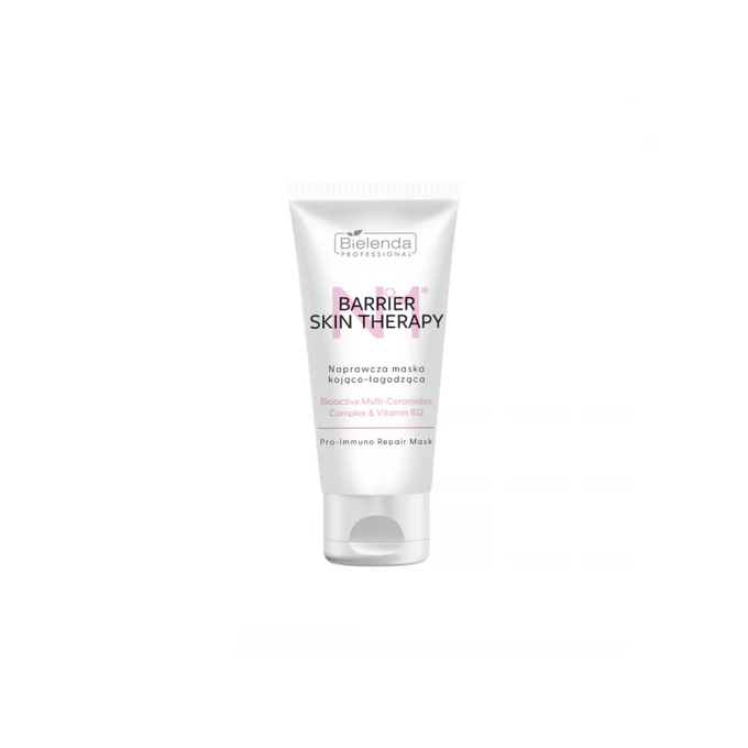 Bielenda IS Barrier Skin Therapy Naprawcza Maska Kojąco – Łagodząca Z Kompleksem Multi - Ceramidowym &amp; Witaminą B12, 150ml