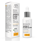 Apis Adeno-C Flash Glow Home Terapis Rozświetlające Serum Do Twarzy Z Witaminą C I Kwasem Ferulowym / 30ml