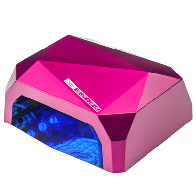 LAMPA Diamond 2w1 Uv Led+Ccfl  36w Timer + Sensor Pink