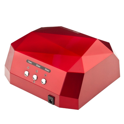 LAMPA Diamond 2w1 Uv Led+Ccfl  36w Timer + Sensor Red