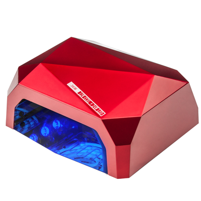 LAMPA Diamond 2w1 Uv Led+Ccfl  36w Timer + Sensor Red